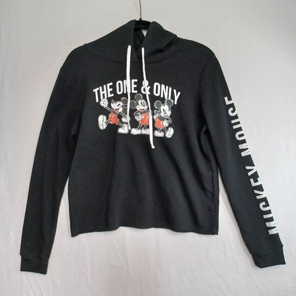 Disney Hooded Sweatshirt The One and Only Mickey Mouse Hoodie Pullover Size Lrg - Picture 1 of 9